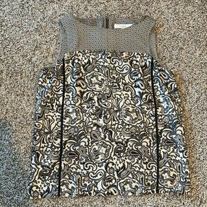 Loft sleeveless paisley blouse